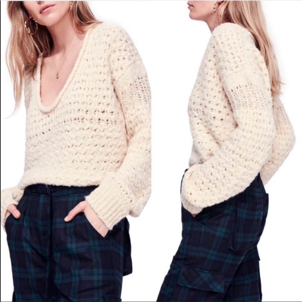 Free People Crashing Waves pullover knit sweater